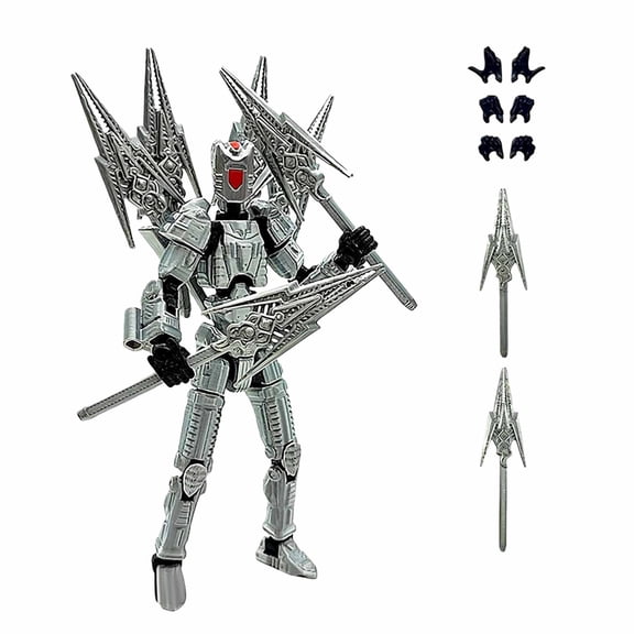 The Titan 13 Poseable Collectible - T13 Action Figure Series, An Unmatched Easter Gift for Serious Hobbyists（Silver）