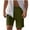Olive Green, variant on Mens Casual Shorts With Pocket Elastic Waist Drawstring Loose Shorts Beige