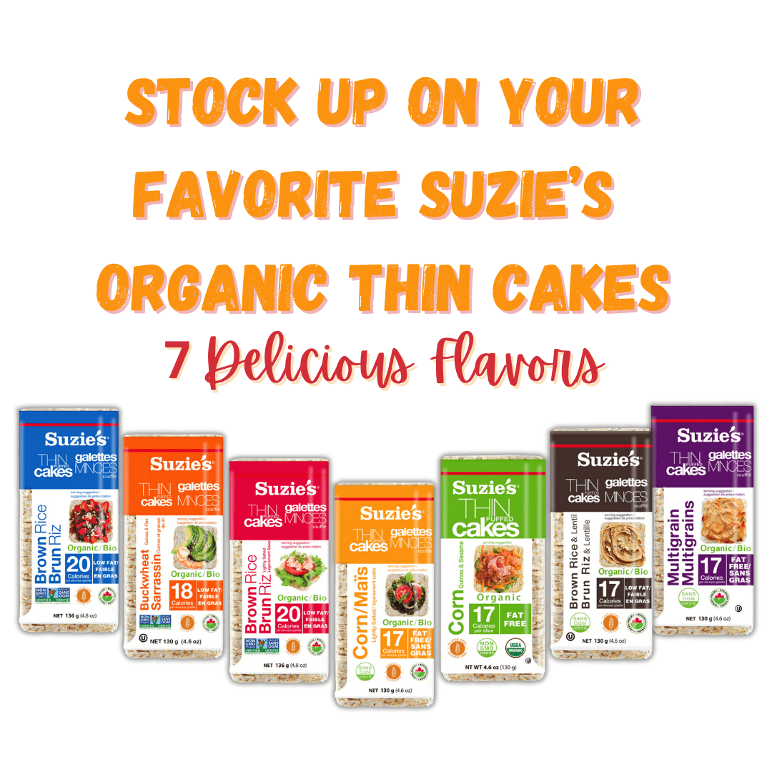 Suzie's Organic Lightly Salted Corn Cake Thins, 12 Pack, 4.6 oz