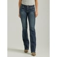 thumbnail image 2 of Wrangler Women's Retro Dark Wash Mid Rise Bootcut Jeans - 112338899 31W x 30L, 2 of 4