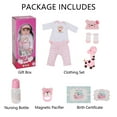 thumbnail image 3 of Ktaxon Reborn Baby Dolls, 22 inches Realistic Newborn Soft Vinyl Baby Dolls Toy for Kids Age 3+(Cloth Body), 3 of 10