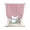 Pink, Blush, Ivory, variant on Pink Striped Tie Up Curtains for Kitchen Windows,Adjustable Rod Pocket Valance 45 Inch Short, Farmhouse Stripes Modern Vintage Window Treatment Balloon Roman Blind Shade, 42" x 45"