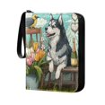 thumbnail image 2 of Game Card Storage Bag Collectible Trading Card Albums The 4-Pocket Card Binder With 50-Page Sleeve Can Hold 400 Game Cards Husky and Bird, 2 of 6