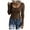 Coffee, variant on BUIgtTklOP Women's Casual Solid Color Buttons Long Sleeve V-Neck Loose Shirt Blouse Top