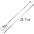 thumbnail image 5 of Cocktail Spoon Mixing Spoon Stirring Spoon Iced Tea Spoon Coffee Spoon Long Handle (Silver, 27.5cm), 5 of 5