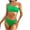 Green, variant on Fashion Swim Suits for Women 2024 Ladies Sexy Containing Chest Pad Solidt Bikini Set Two Piece Swimsuit,Green