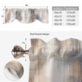 thumbnail image 6 of Beige Gray Tie Up Valance Curtains for Windows, Kitchen Curtains Window Treatments, Abstract Grunge Mottled Neutral Texture Short Window Shades Valances for Bedroom Bathroom Cafe 42"x18", 6 of 8