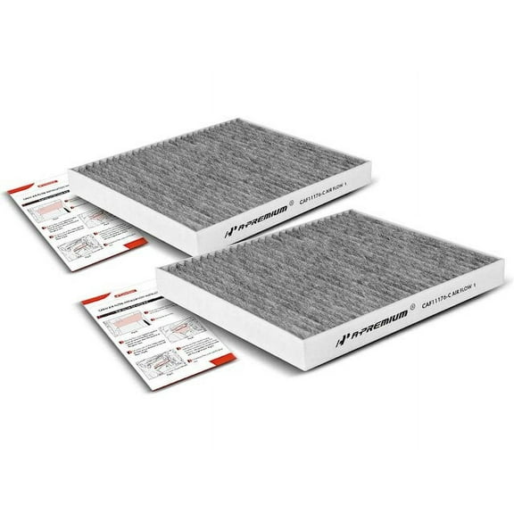 Front Cabin Air Filter Set 2 - Compatible with 2011 - 2018 Ford Explorer 2012 2013 2014 2015 2016 2017