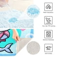 thumbnail image 4 of Toilet Rug U-Shaped Bathroom Rugs Non-Slip Soft Plush Machine Washable Contour Bath Mat Cute Cartoon Dolphin Girl with Bow 24x20, 4 of 9