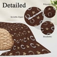 thumbnail image 3 of Brown Horseshoe Throw Pillow Covers, Western Country Star Vintage Soft Breathable Pillow Cases with Invisible Zipper for Sleeping, Small Pillowcases for Couch Bed Sofa Chair 16x24 Inches, 3 of 9