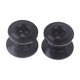 thumbnail image 2 of 2 piezas de ruedas guía para coche RC, pieza de repuesto compatible para 13-12/9-8 mm, sistema de transmisión DIY. Negro, 2 of 9