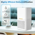 thumbnail image 6 of Dehumidifier, (500 Sq.Ft) Dehumidifier for Basement, 50 OZ Water Tank Dehumidifiers for Home, Dehumidifier with Timer, Humidity Display and Silent Mode (White), 6 of 10