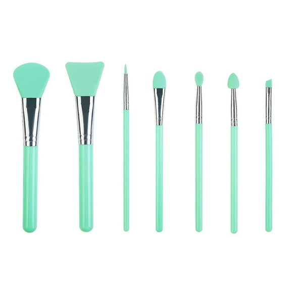 Silicone Makeup Brush Applicator Kit For Cream Or Liquid Facial, Lip Care, Eyeliner, Eyebrow, Eye Shadow And Uv Resin Epoxy