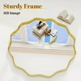 thumbnail image 4 of Easy4Home 36" Wavy Round Decorative Mirror With Deep Frame, Gold, 4 of 5