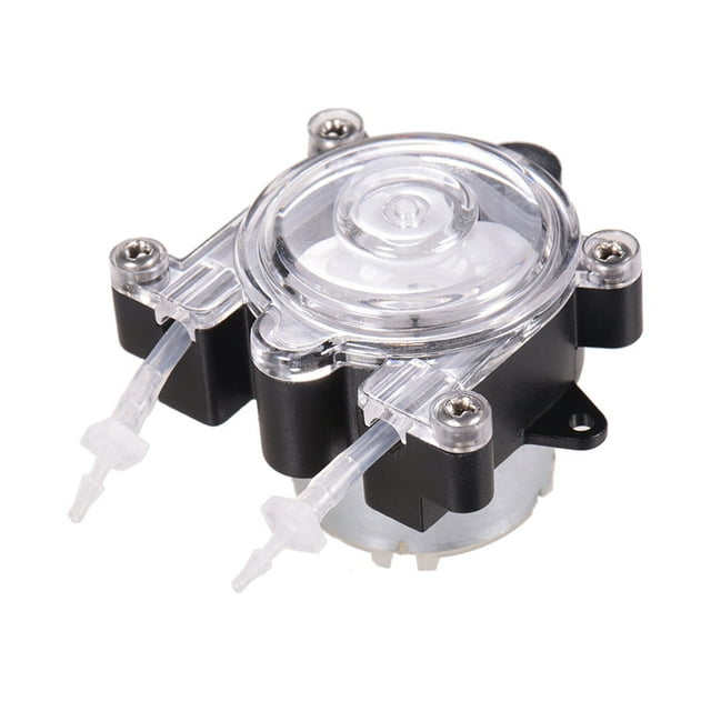 DC DIY Dosing Pump Mini Peristaltic Dosing Head Self-Priming Function Large 23ml/min for Aquarium Lab Chemical Analytical Water Liquid