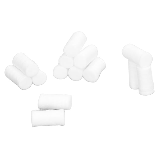 5 paquetes de hisopos de algodón para hemorragia nasal, tapón de hemorragia nasal de algodón suave para el hogar, hospital, exterior, deportes