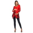 thumbnail image 4 of White Mark Women's Maternity Damask Print Tunic Top, 4 of 5