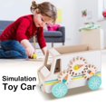 thumbnail image 4 of HILABEE Wooden Trolley Trailer Develop Cognitive Skills Interactive Toys Cake Cake Cart, 4 of 8