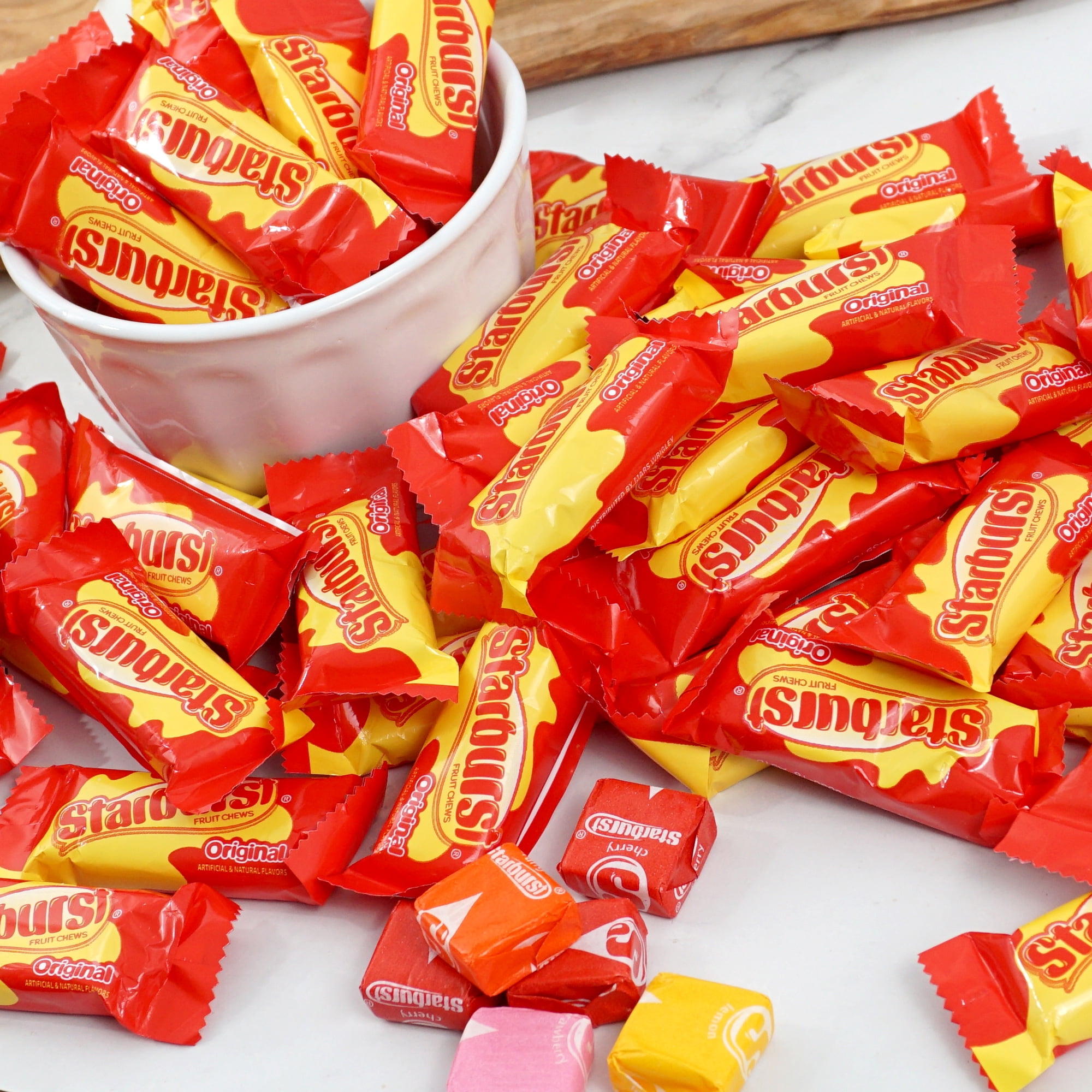 Starburst Original Fun Size Chewy Candy, 4 Pound Bulk Bag, 2 in 1 Pack, Individually Wrapped Candy