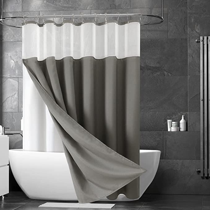 72x72'' Animals Scenic Fabric Bathroom Waterproof Shower Curtain with 12 Hooks 