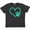 Vintage Black, variant on Inktastic Teal Heart with Paw Print Youth T-Shirt