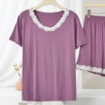 thumbnail image 5 of Wensltd Women Sleep Pants Elastic Waist Wide Leg Soft Lightweight Comfy Casual Nightwear for All Season, 5 of 5