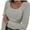 Gray, variant on Long Sleeve Shirts for Women Fall Outfits Knit Tops Scoop Neck Slim Fit Basic Tee