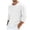 White, variant on Avirosel Men's Casual Solid Color 3/4 Sleeve Round Neck Shirt Regular Fit Polyester Breathable Comfortable Top for Gym Sports Outdoor Activities Black