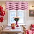 thumbnail image 6 of Valentine's Day Valance Curtain for Windows Roses Romantic Rod Pocket Curtain Valances Short Window Treatments Panels for Kitchen Bathroom Laundry Room Basement 42 x 12 Inch, 6 of 9