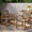 Natural Stained, variant on Outdoor Sofa, Outdoor Dining Chairs Set of 2, Teak Color Acacia Wood Frame, Brown PE Wicker, Beige Waterproof Cushion, Ideal for Patios, Gardens, Teak+ Beige Patio Furniture,Outdoor Sectional