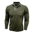 thumbnail image 4 of Afdoent Mens Shirts Male Long Sleeve Shirt Casual Comfortable Breathable Soft Slim Fit Turn Down Collar Solid Color Top For Daily Wear Home Outdoor Hiking Mens Shirts, 4 of 7