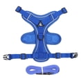 thumbnail image 5 of Blue Cat Harness and Leash Set Adjustable Escape Proof Vest Breathable Mesh Reflective Pet Harness with Lead for Cats Kittens Puppies Small Dogs Outdoor Walking Training M Size, 5 of 9