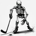 thumbnail image 3 of CafePress - Skeleton Playing Hockey Facing Kids Baseball T Shirt - Kids Cotton Baseball Jersey, 3/4 Sleeve Shirt, 3 of 4