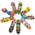 thumbnail image 1 of Finger Skateboard Set, 9 Pieces Random Selection Mini Finger Skateboard Professional Alloy Finger Skateboards Creative Gift Compatible with Children, 1 of 5