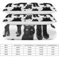 thumbnail image 2 of HAHDAXIA Black Cat Repeat Pattern Bedding Solid Comforter Set for All Seasons,3 Pieces(1 Comforter+2 Pillowcases),Soft Microfiber Bedding Set King(90"x90"), 2 of 7