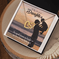 thumbnail image 3 of To My Daughter Dad's Bright Love Inseparable Necklace, 3 of 7