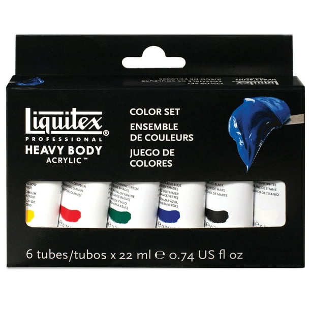 Liquitex Professional Heavy Body Acrylic Color Set, 6Colors Walmart