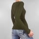 thumbnail image 5 of Blusa de Larga con Estampado de Hadas Grunge para Mujer, Estilo Otoño Y2k, con Cuello Cuadrado y Encaje, Estilo Vintage, Estilo Entallado. Verde M, 5 of 7