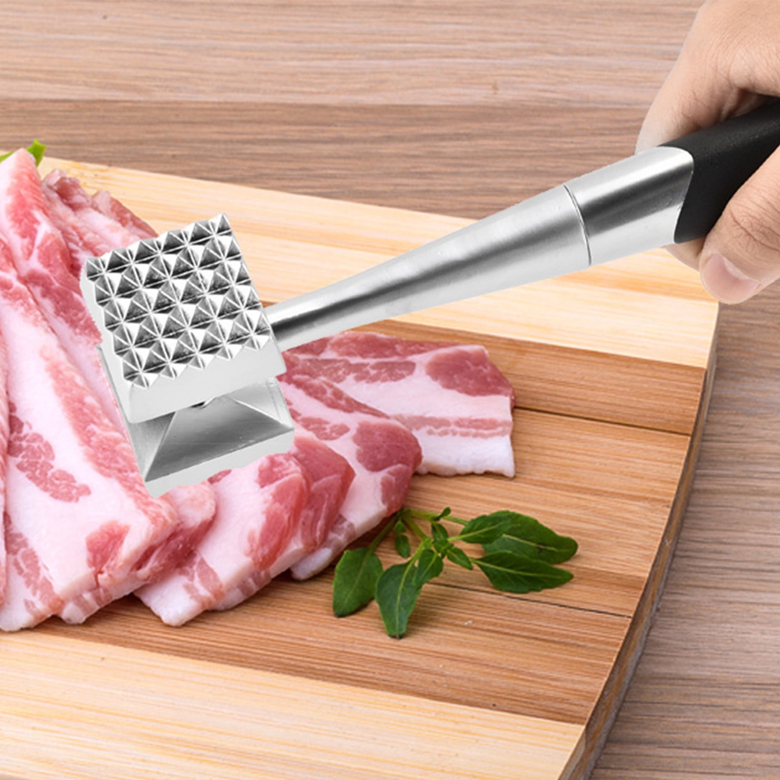 Meat Tenderizer Mallet Stainless Steel, Premium Meat Hammer Tenderizer,  Kitchen Meat Mallet for Chicken, Conch, Veal Cutlets, Beef & Steak, Meat  Pounder Flattener, Non-Slip Grip with 5 years Warranty - Yahoo Shopping