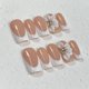 thumbnail image 3 of Punta francesa blanca OCOUYVD de Press on Nails con diseño floral 3D, 3 of 7
