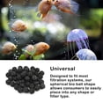 thumbnail image 3 of Billuyoard Acuario Pond Reefs Bio Balls Bote de bomba de aire negro con algodón bioquímico Filtro seco húmedo Medios reutilizables 50pcs Type3 NO3, 3 of 6