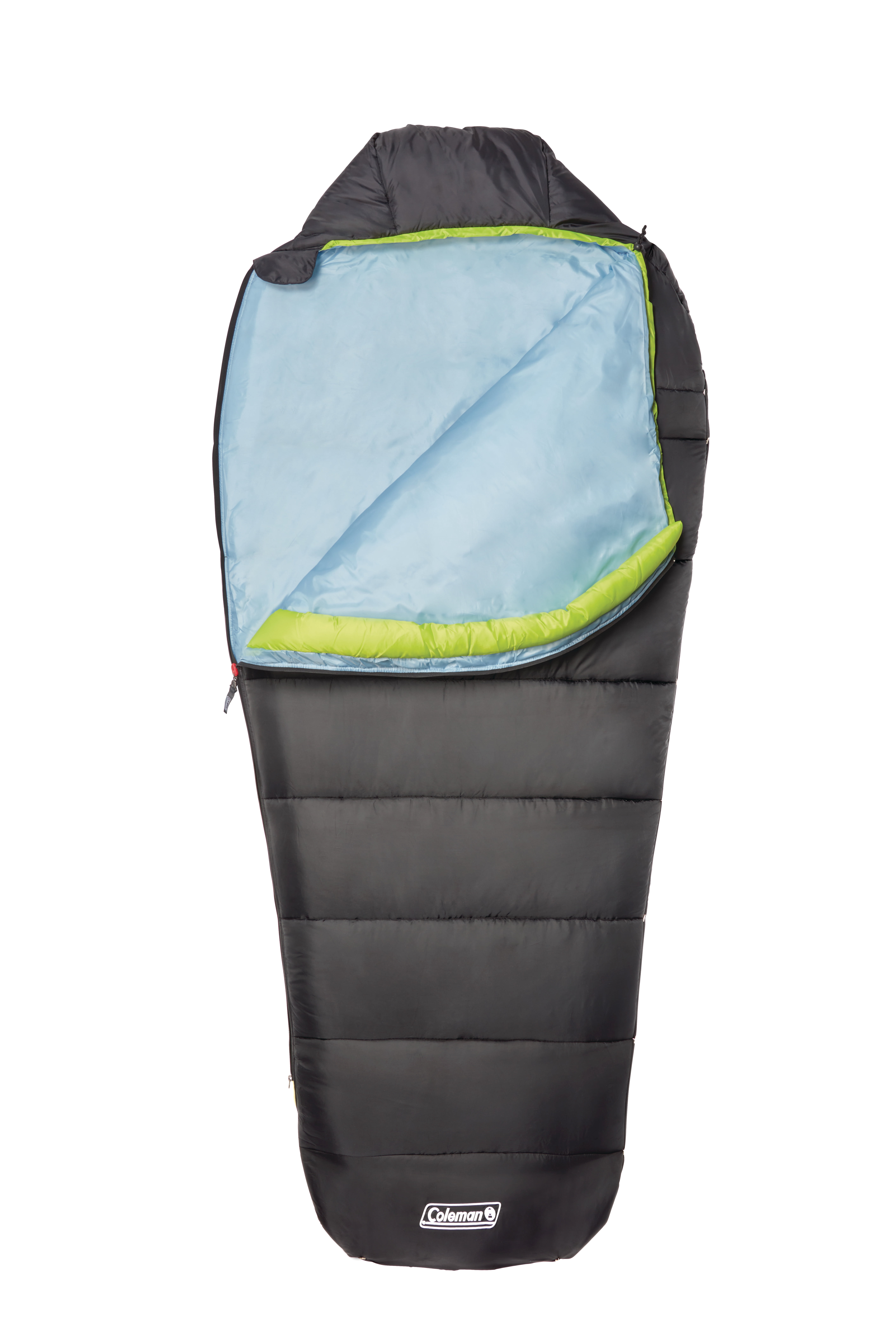 Coleman Montauk™ 40°F Big and Tall Mummy Sleeping Bag, Black Coleman Montauk™ 40°F Big and Tall Mummy Sleeping Bag, Black