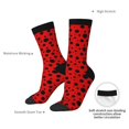 thumbnail image 4 of Logiee Ladybug Pattern Print Adult Socks for Men & Women,Calf Socks, Ankle Socks,Boots Socks,Breathable Casual Sock,Unisex Crew Socks, 4 of 6