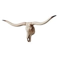 thumbnail image 2 of Long Horned Decor Skull Halloween Decoration Wall Decor Skull Decor Skull Figurines Crafts Head For Holiday Bedroom .5x32x12cm, 2 of 8