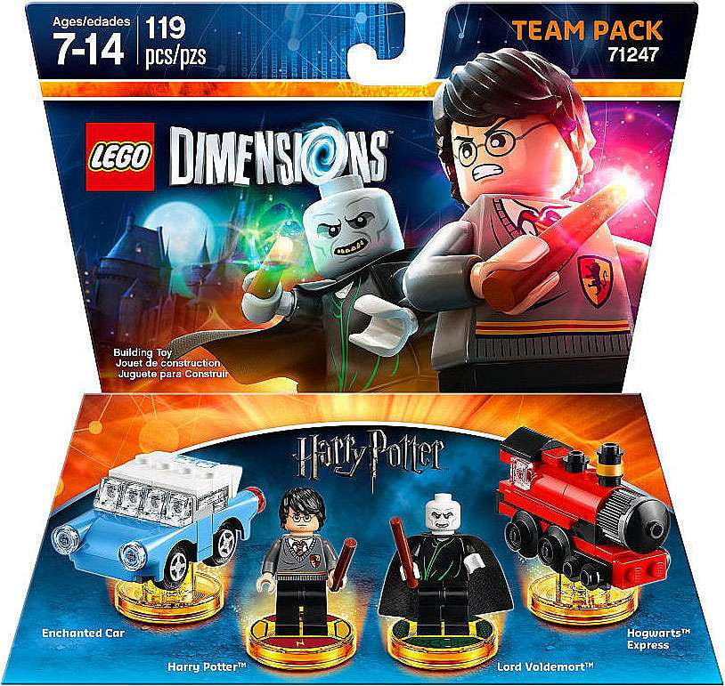 Pre-Owned LEGO Dimensions Harry Potter Team Pack Interlocking Block Building Sets, 119 Pieces