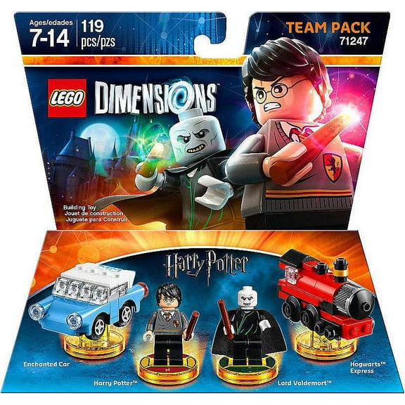 Pre-Owned LEGO Dimensions Harry Potter Team Pack Interlocking Block Building Sets, 119 Pieces