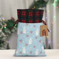 thumbnail image 5 of Rocae Easter Rabbit Print Christmas Drawstring Linen Gift Bag with Drawstrings Treat Bag Goody Present Bags for Christmas Party Favor, 5 of 8