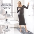 thumbnail image 6 of Kitchen Mat and Rugs Cushioned Anti-Fatigue,17.3"x 28",Non Slip Waterproof Ergonomic Comfort Mat for Kitchen, Floor Home, Office, Sink, Laundry, Grey, 6 of 6