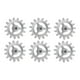 thumbnail image 1 of Grill Accesorios 6Pcs Engranajes 5V Motor con cable USB de metal Parrilla eléctrica universal Accesorio para pícnic al aire libre Cocinar b Macarena Soporte de parrilla, 1 of 3