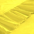 thumbnail image 6 of 4 Piece Corner Ruffle Sheet Set, 6" Inch Corner Ruffle On Flat Sheet And Pillowcases, 18 Inch Deep Pocket, 100% Egyptian Cotton, 800 TC, Olympic Queen Size, Solid Yellow, 6 of 6